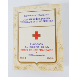 FRANCE CARNET CROIX-ROUGE COMPLET 1954 N°2003 BELLE QUALITÉ COTE 180€