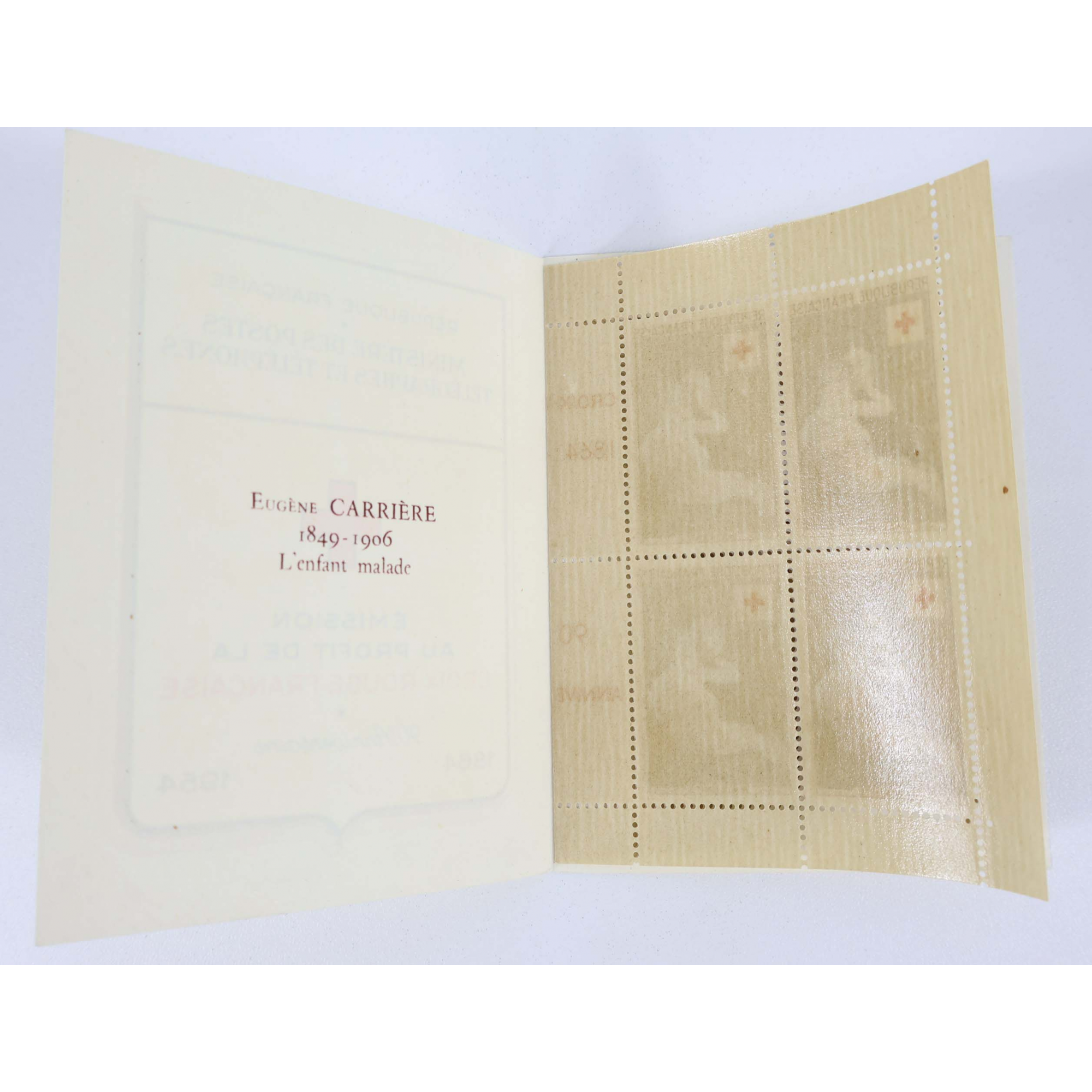 FRANCE CARNET CROIX-ROUGE COMPLET 1954 N°2003 BELLE QUALITÉ COTE 180€