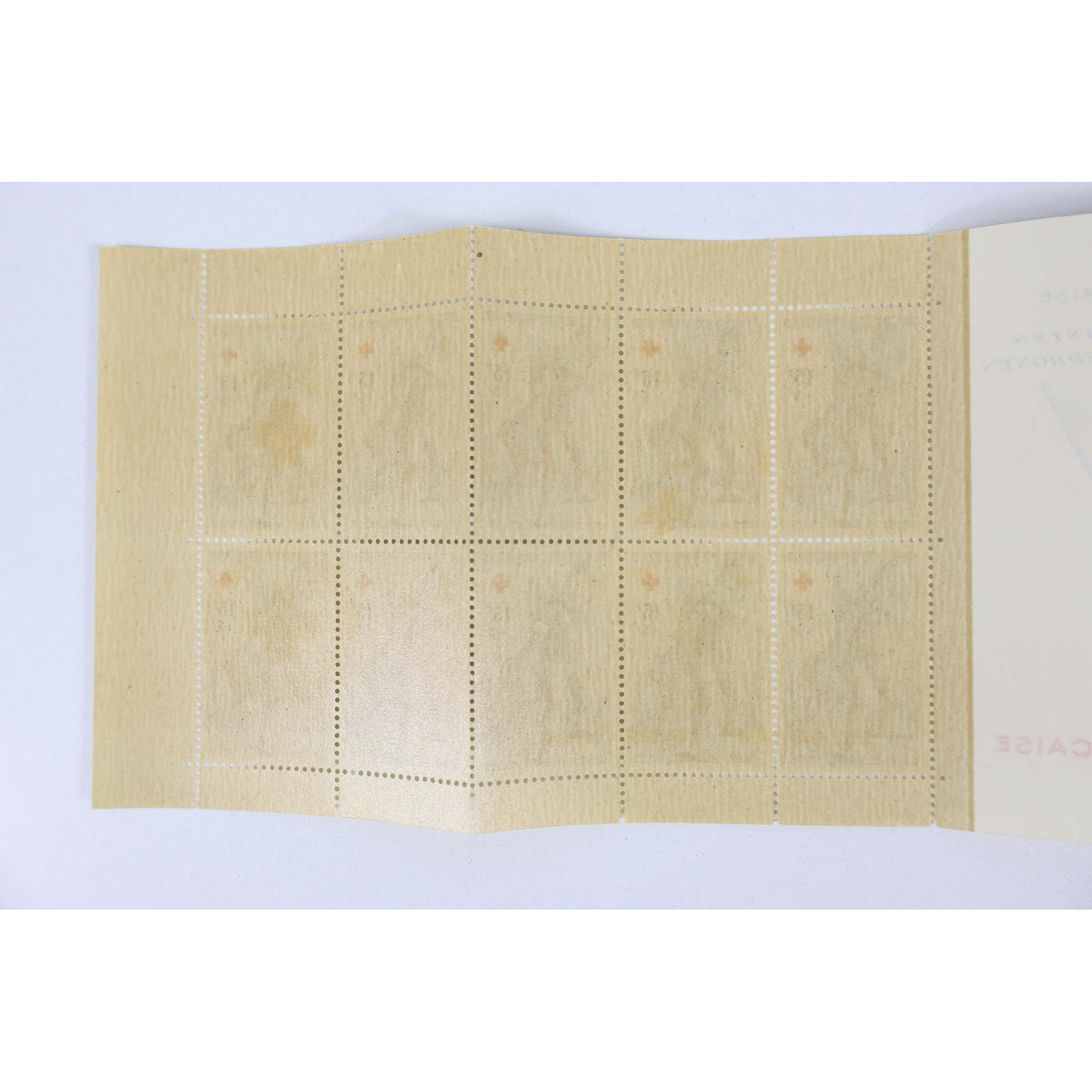 FRANCE CARNET CROIX-ROUGE COMPLET 1955 N°2004 BELLE QUALITÉ COTE 450€