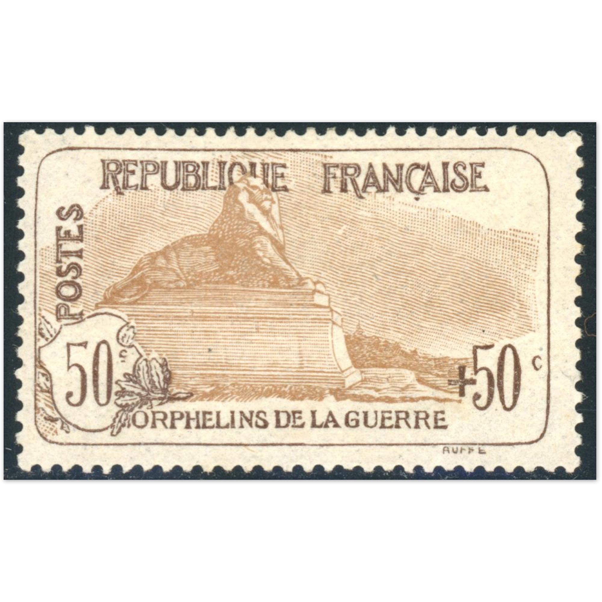 FRANCE N°153 TIMBRE NEUF* 1ÈRE ORPHELIN ANNÉE 1917-18 COTE 380€ BONNE QUALITÉ