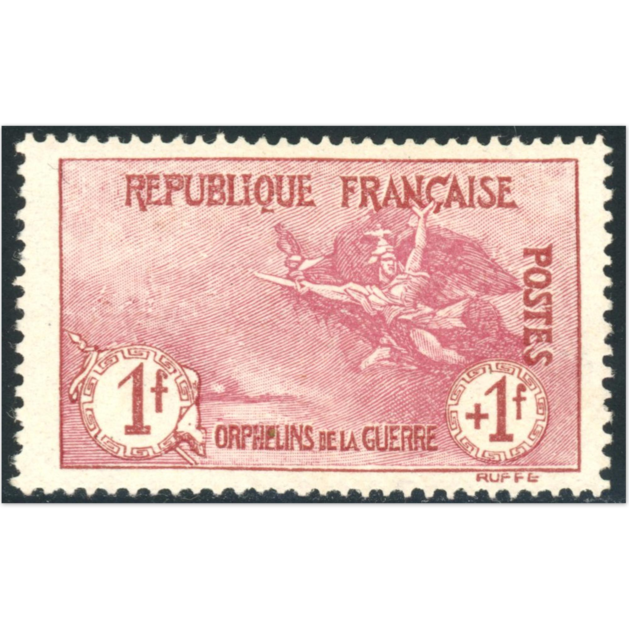 FRANCE N°154 TIMBRE NEUF* 1ÈRE ORPHELIN ANNÉE 1917-18 COTE 680€ BONNE QUALITÉ