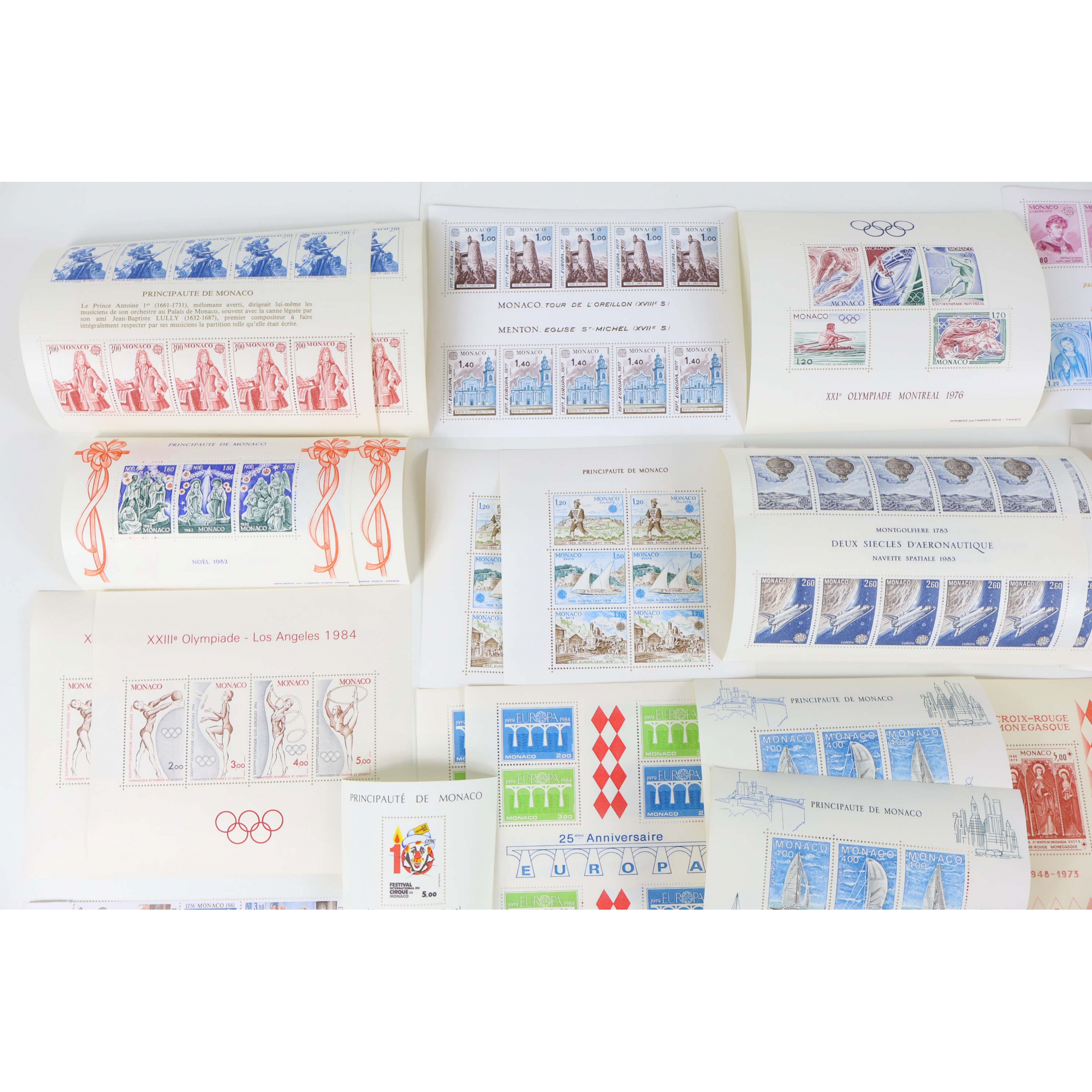 MONACO LOT/STOCK DE BLOCS-FEUILLETS TIMBRES NEUFS** BELLE COTE ET QUALITÉ