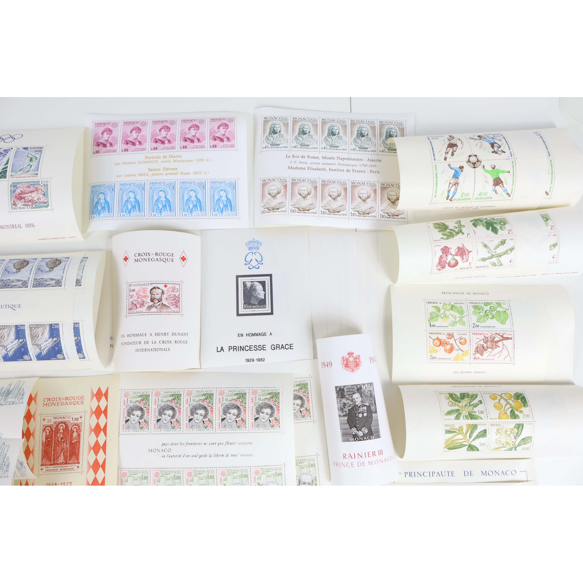 MONACO LOT/STOCK DE BLOCS-FEUILLETS TIMBRES NEUFS** BELLE COTE ET QUALITÉ