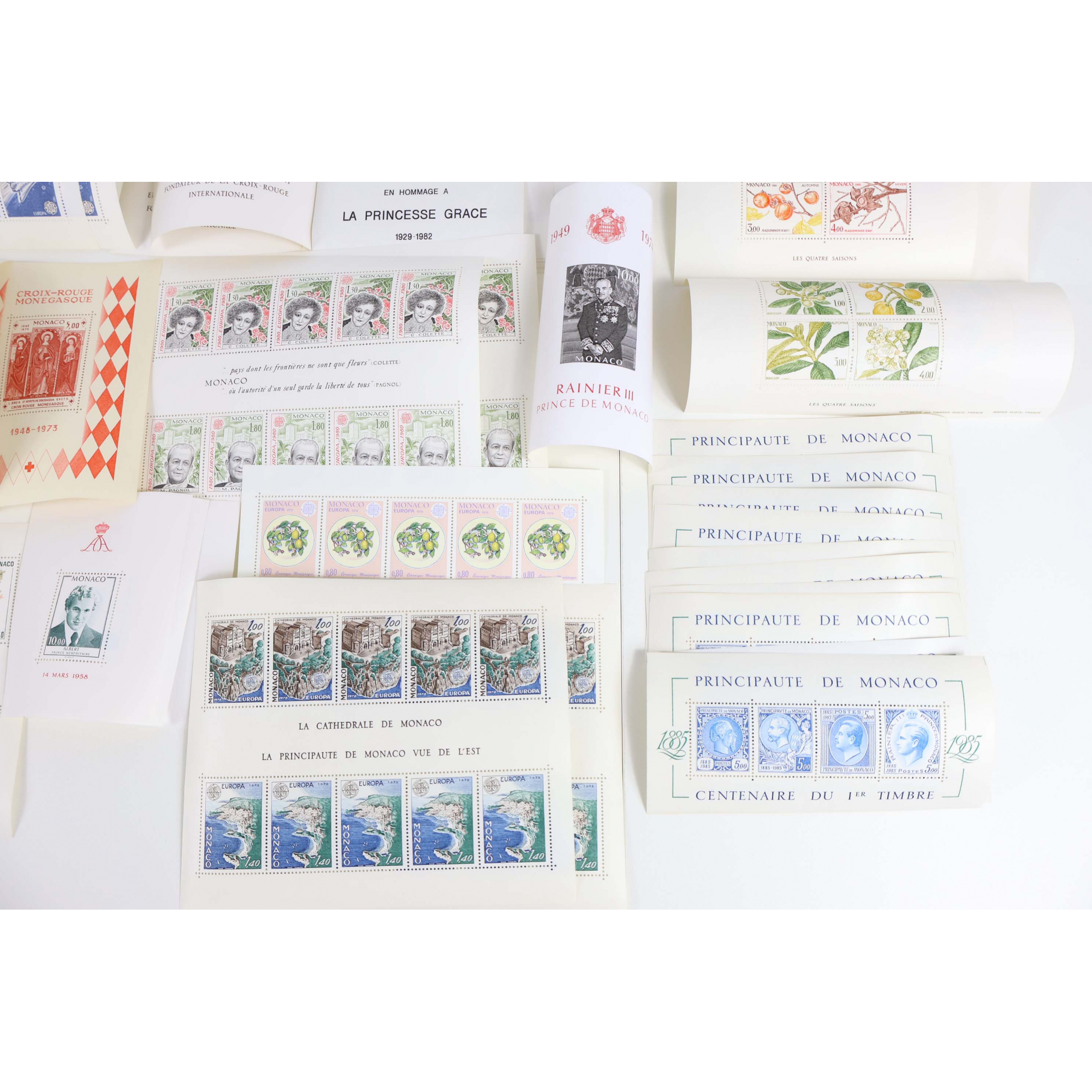 MONACO LOT/STOCK DE BLOCS-FEUILLETS TIMBRES NEUFS** BELLE COTE ET QUALITÉ