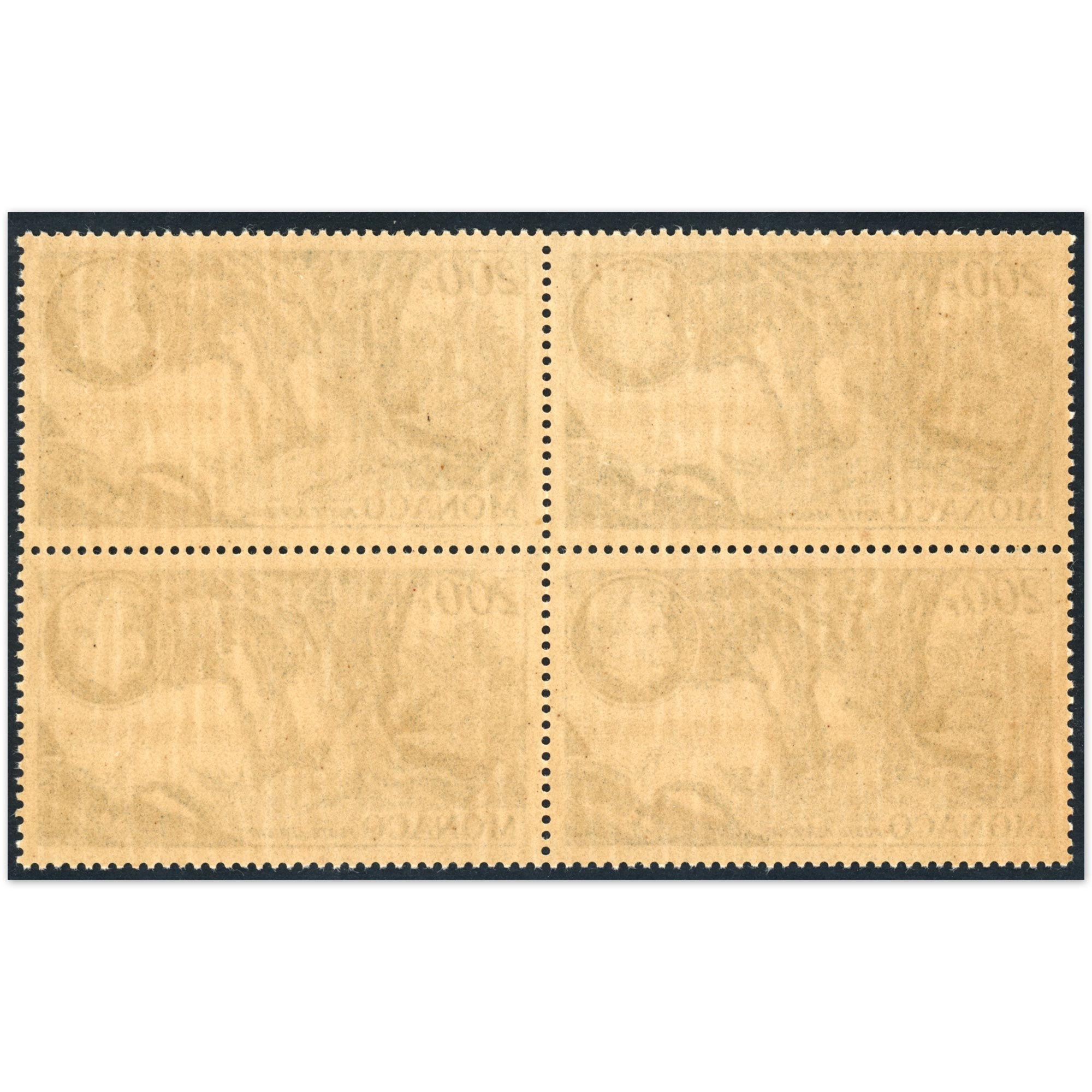 MONACO BLOC DE 4 TIMBRES POSTE AÉRIENNE N°59 A.SCHWEITZER NEUFS COTE 220€