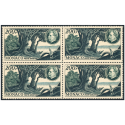 MONACO BLOC DE 4 TIMBRES POSTE AÉRIENNE N°59 A.SCHWEITZER NEUFS COTE 220€