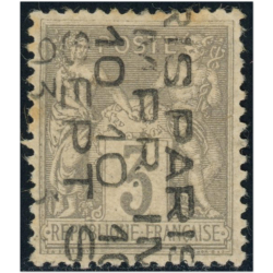 FRANCE PRÉOBLITÉRÉ N°13 TIMBRE RARE SIGNÉ BRUN ET CALVES, SURCHARGE 5L COTE 750€