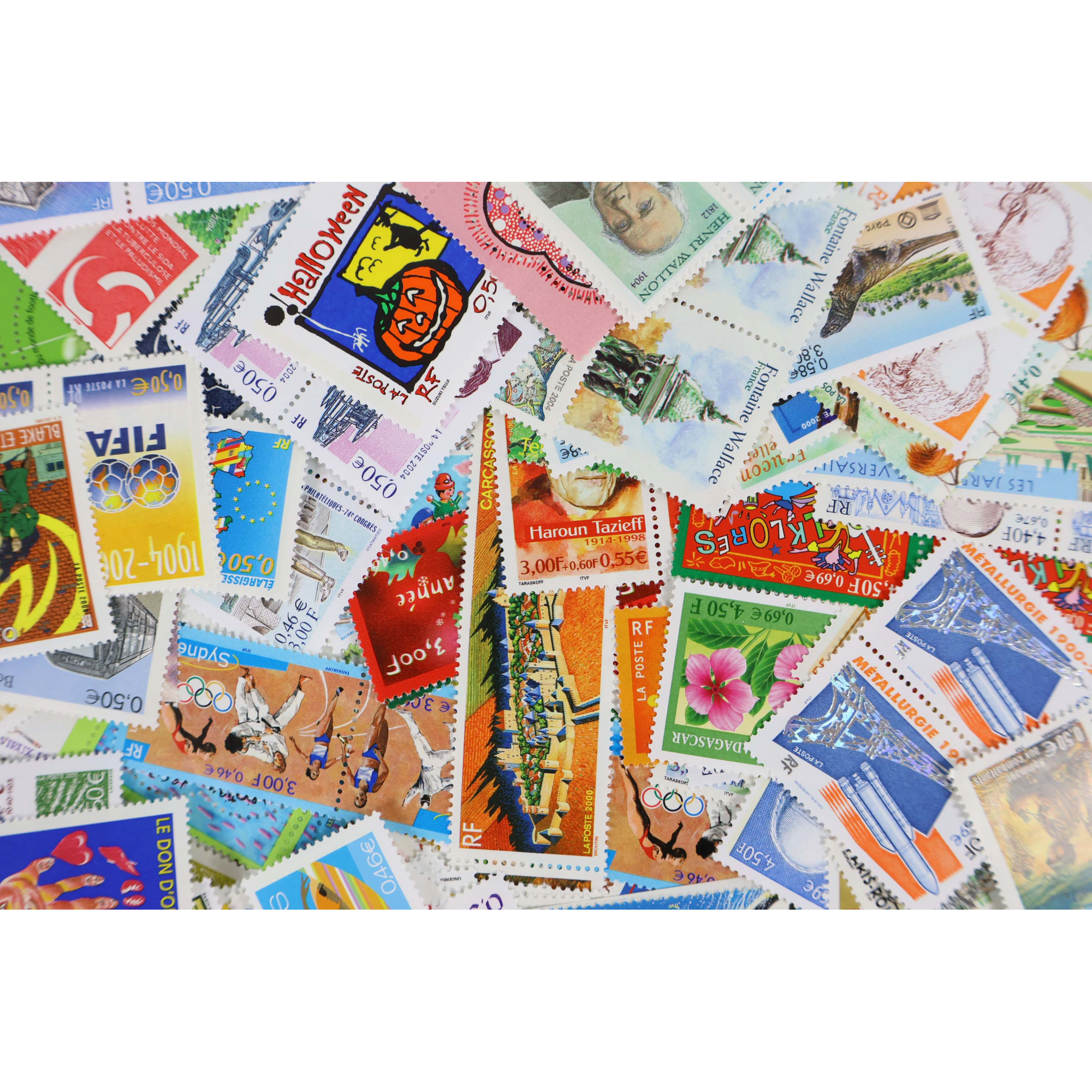 FRANCE LOT IMPORTANT DE TIMBRES/CARNETS/BLOCS 1999 À 2005 EN EUROS FACIALE 1017€
