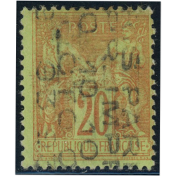 FRANCE PRÉOBLITÉRÉ N°18 TIMBRE RARE SIGNÉ CALVES, SURCHARGE 5L COTE 1500€