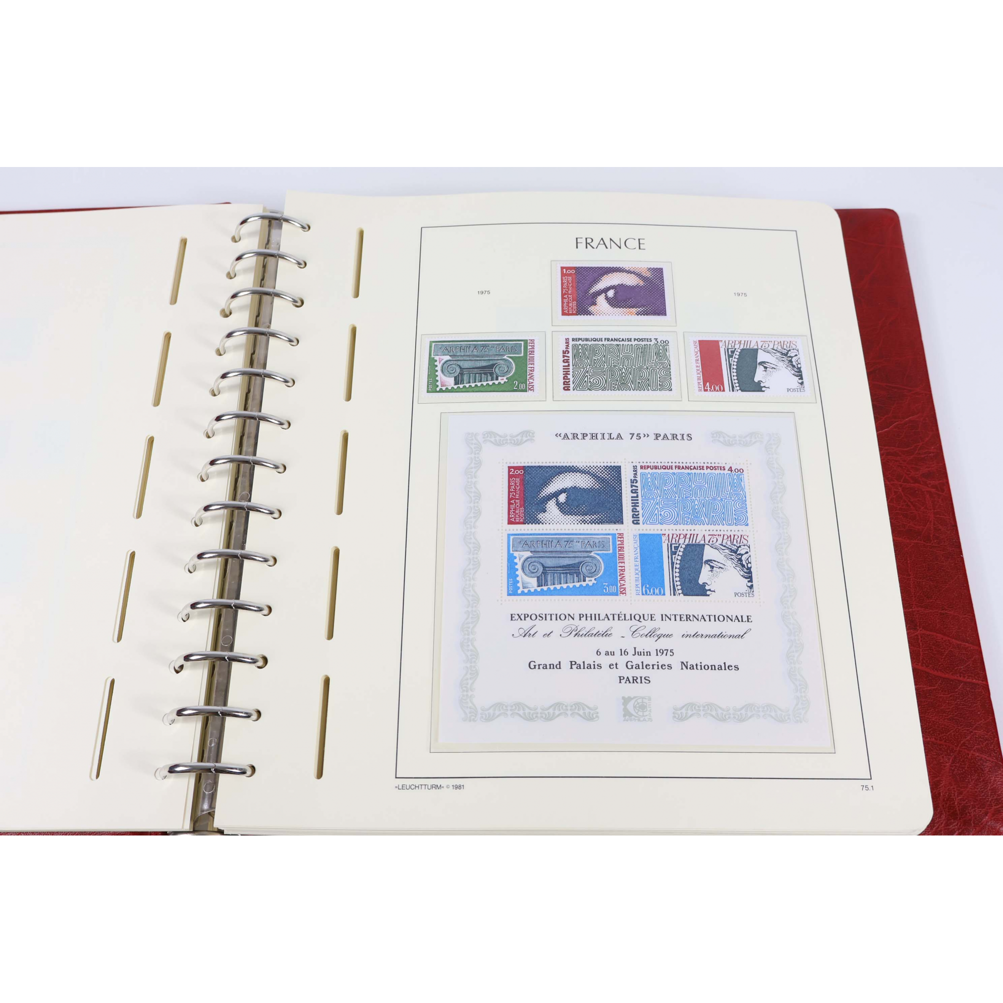 COLLECTION DE FRANCE DE 1970 À 1989 TIMBRES NEUFS** CLASSEUR LEUCHTTURM