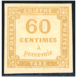 FRANCE TIMBRE-TAXE N°8 TIMBRE NEUF* SIGNÉ CALVES, BELLE QUALITÉ, COTE 800€