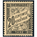 FRANCE TIMBRE-TAXE N°17 TIMBRE NEUF* SIGNÉ CALVES, BELLE QUALITÉ, COTE 500€