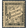 FRANCE TIMBRE-TAXE N°17 TIMBRE NEUF* SIGNÉ CALVES, BELLE QUALITÉ, COTE 500€