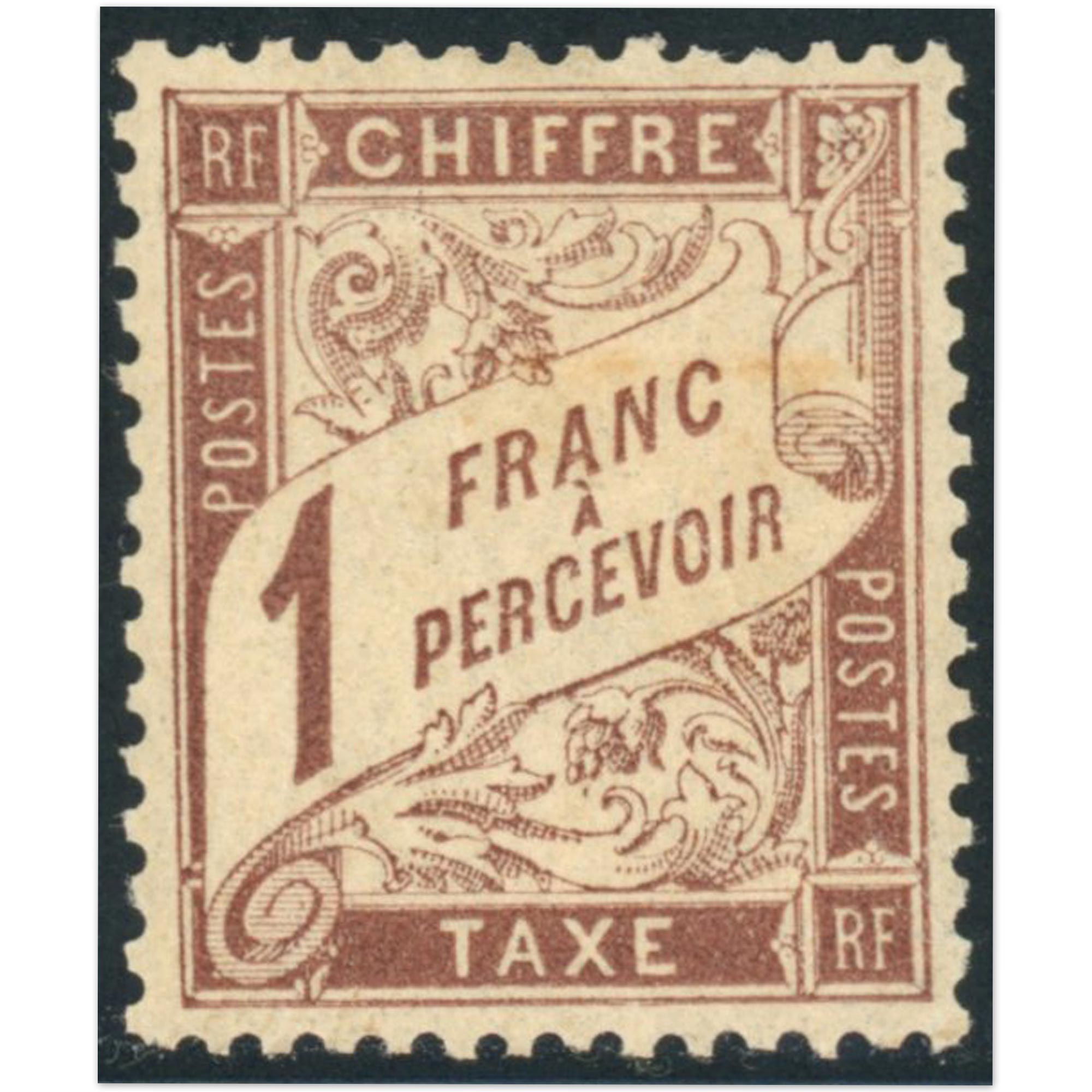 FRANCE TIMBRE-TAXE N°25 TIMBRE NEUF* SIGNÉ CALVES, BELLE QUALITÉ, COTE 800€