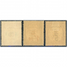FRANCE TIMBRE-TAXE N°63 À 65 TIMBRES NEUFS**/* DE 1927 SURCHARGÉS, COTE 425€