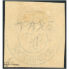 DIEGO-SUAREZ TIMBRE-TAXE N°1, TIMBRE OBLITÉRÉ COTE 160€ SIGNÉ JF BRUN ANNÉE 1891