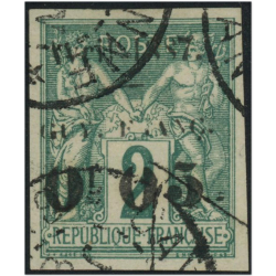 GUYANE N°3 TIMBRES OBL SIGNÉ CALVES COTE 170€ ANNÉE 1886-88 COLONIES FRANÇAISES