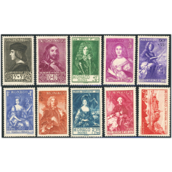 MONACO N°185 À 194 TIMBRES NEUFS* PRINCES ET PRINCESSES ANNÉE 1939 COTE 300€