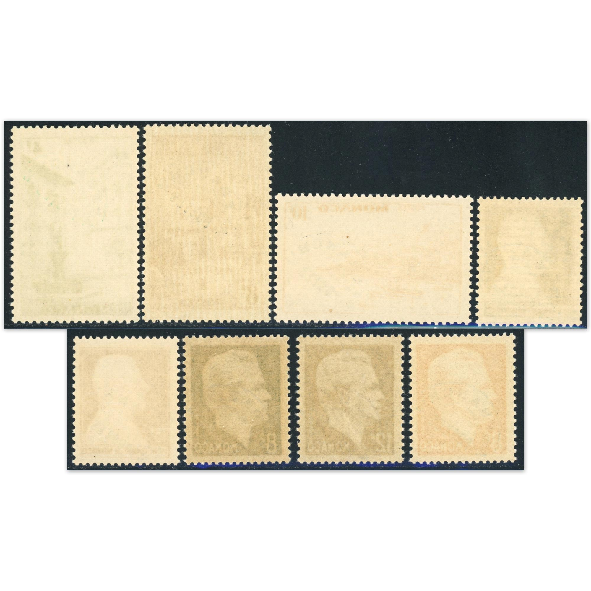MONACO PRÉOBLITÉRÉS N°3 À 10 TIMBRES NEUFS** ANNÉE 1948-51 COTE 206€