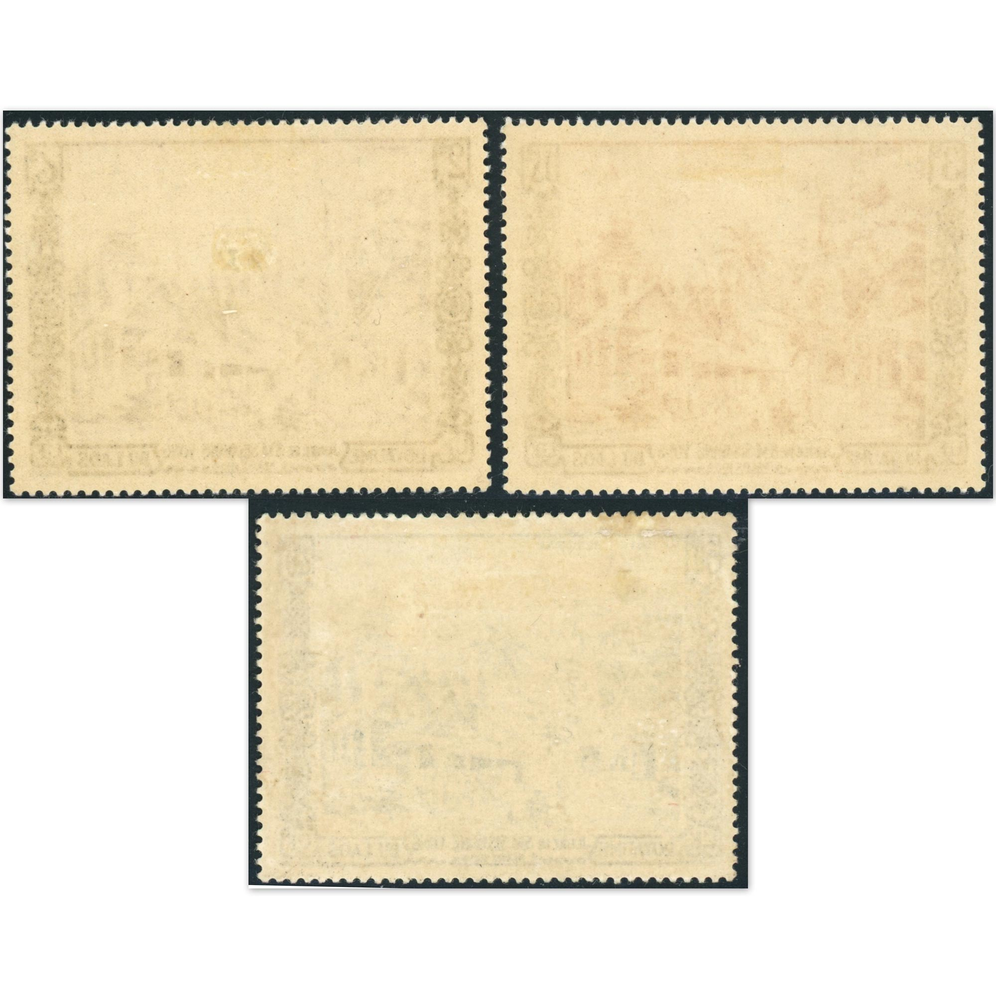 LAOS 3 TIMBRES JUBILÉ DE SM SISAVANG N°28/29/PA 13 TIMBRES NEUFS ANNÉE 1954