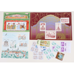 FRANCE LOT ANNÉE 2018 TIMBRES ET BLOCS-FEUILLETS DE FRANCE NEUFS** FACIALE 51€