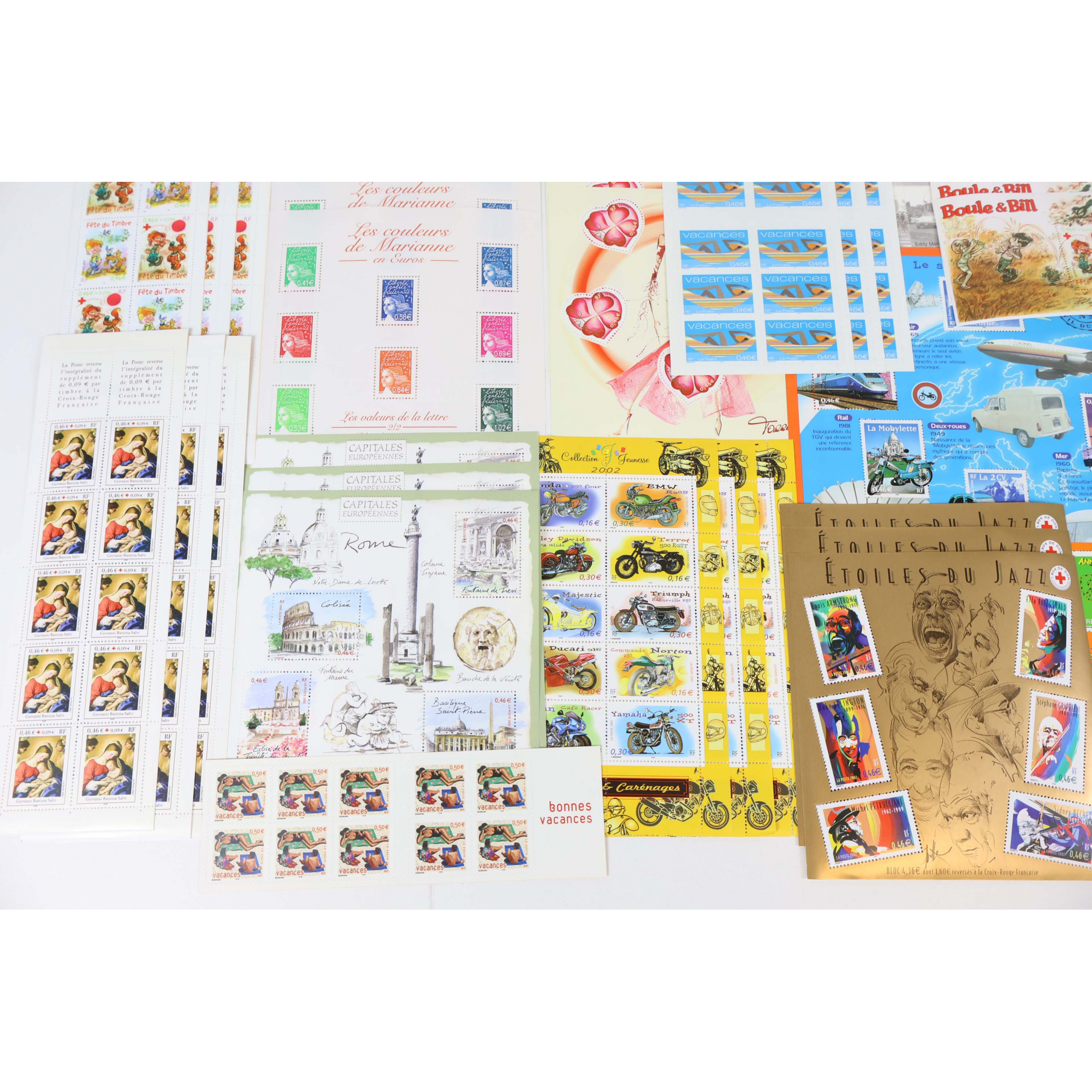FRANCE LOT ANNÉES 2002/2003 TIMBRES/BLOCS-FEUILLETS/CARNETS DE FRANCE FAC 340€