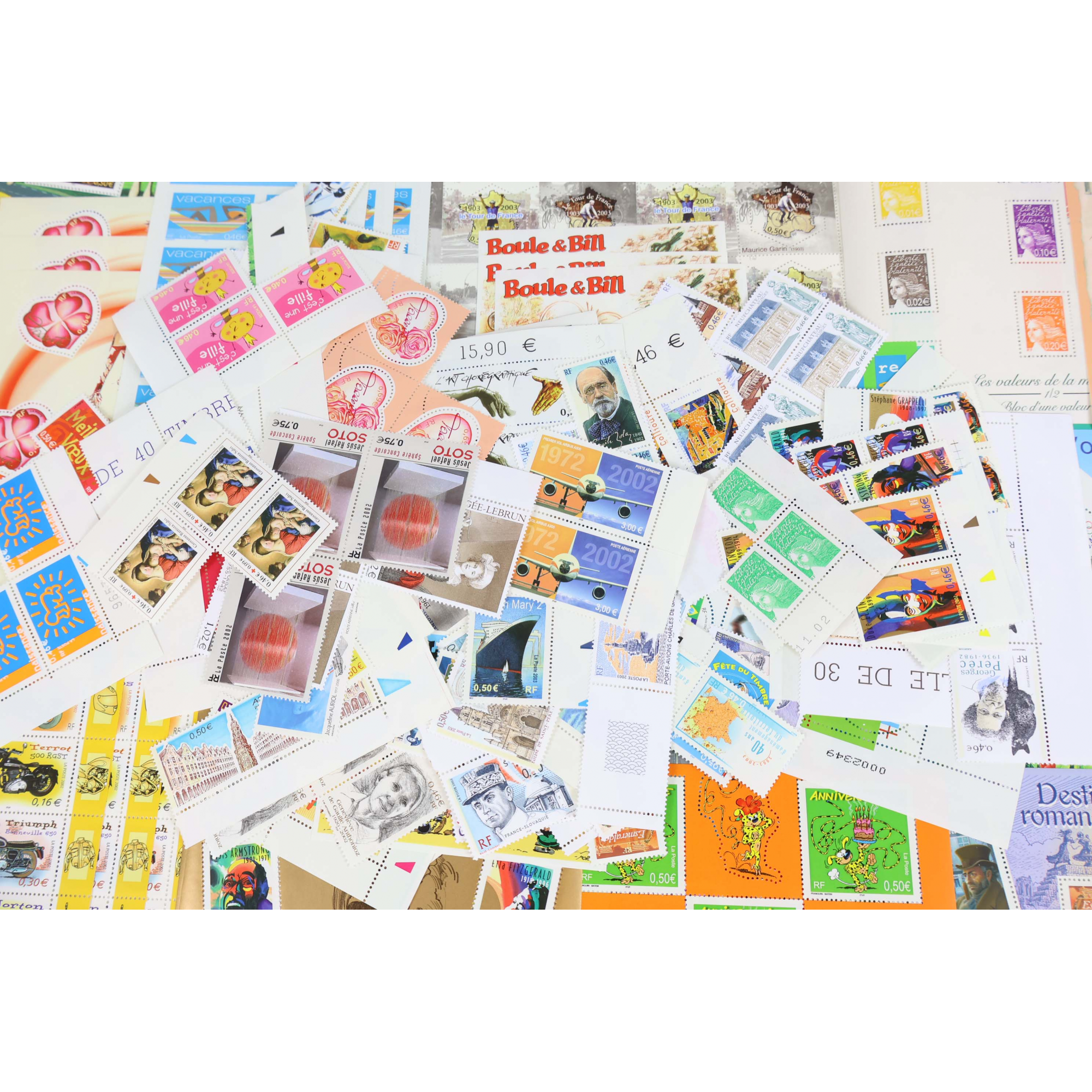 FRANCE LOT ANNÉES 2002/2003 TIMBRES/BLOCS-FEUILLETS/CARNETS DE FRANCE FAC 340€