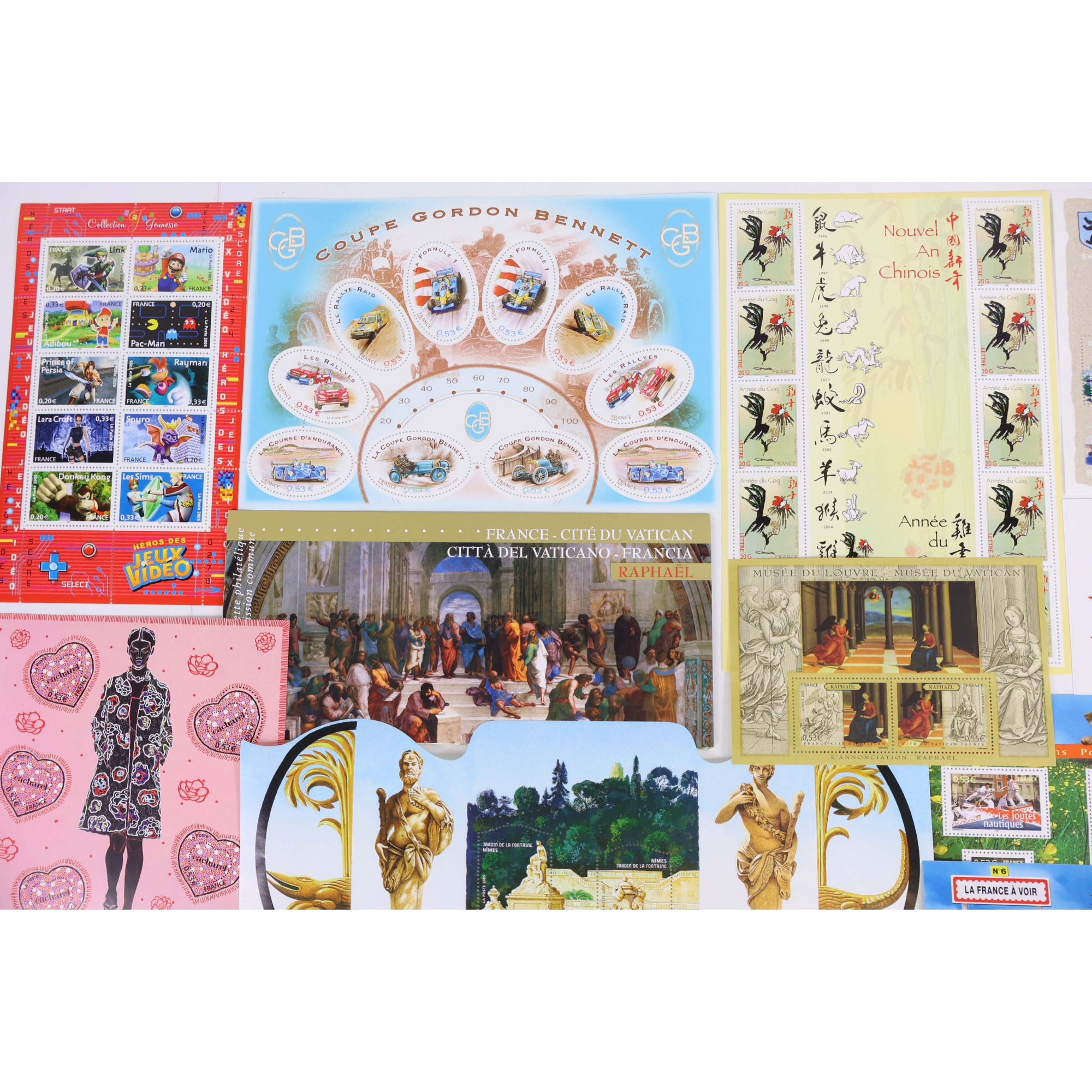 FRANCE LOT ANNÉE 2005 TIMBRES/BLOCS-FEUILLETS/CARNETS DE FRANCE FACIALE 125€