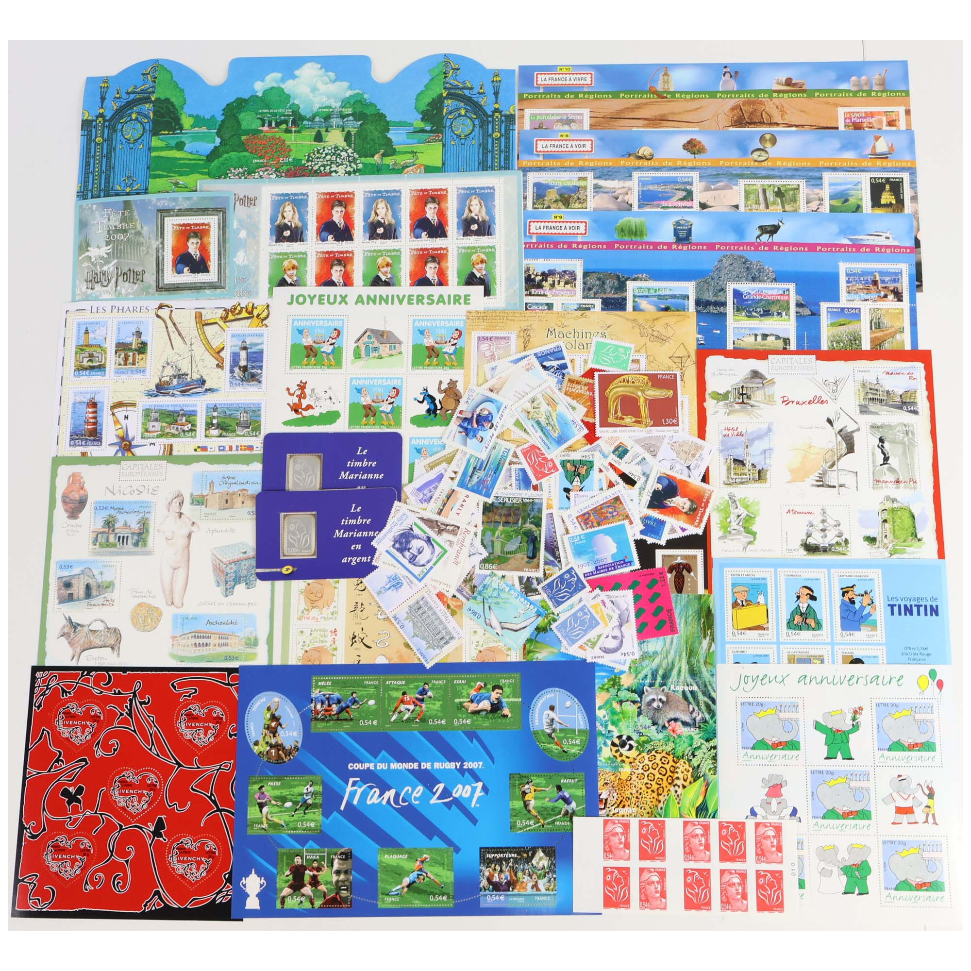 FRANCE LOT ANNÉE 2006 TIMBRES/BLOCS-FEUILLETS/CARNETS DE FRANCE FACIALE 187€