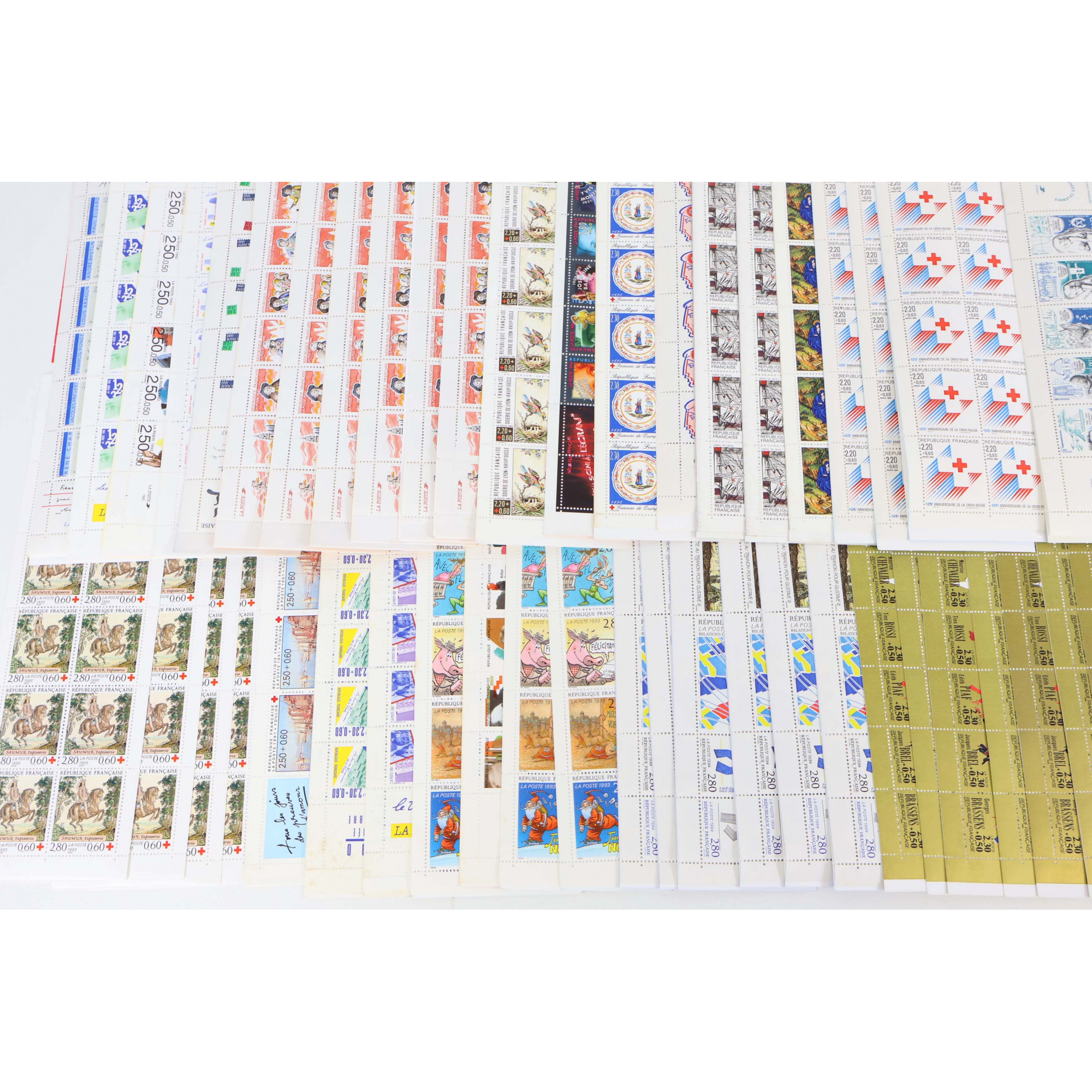 FRANCE LOT IMPORTANT DE CARNETS EN FRANCS POUR AFFRANCHISSEMENT FACIALE 2000FFr