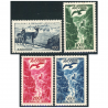 ANDORRE FRANCAIS POSTE AÉRIENNE N°1 À 4 TIMBRES NEUFS** COTE 310€ PAYSAGES