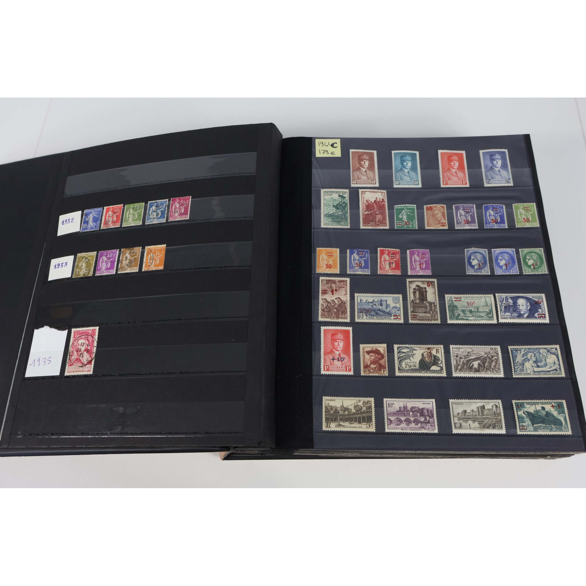 FRANCE COLLECTION COMPLETE ET CLASSEE DE 1941 A 1975 TIMBRES NEUFS COTE ELEVEE