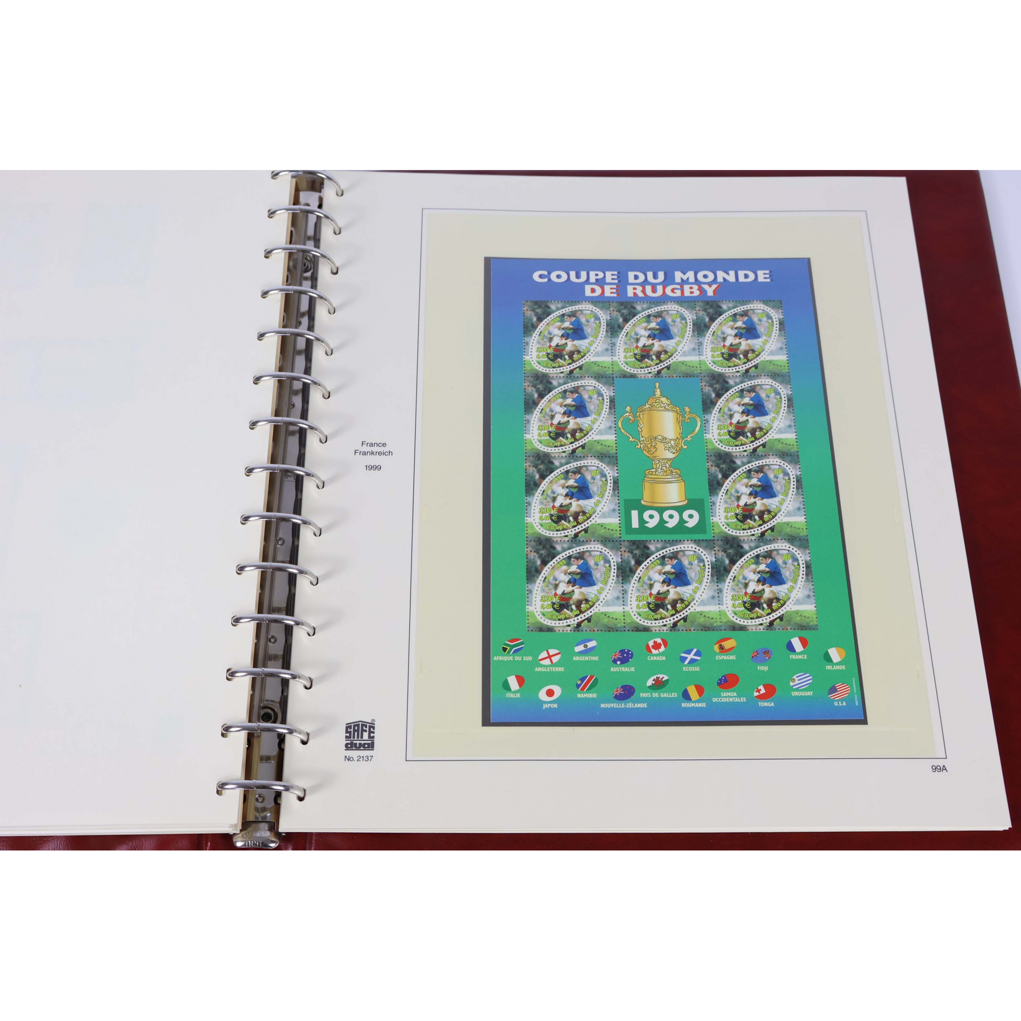 COLLECTION DE FRANCE COMPLETE DE 1995 A 1999 CLASSEUR HAUT DE GAMME LINDNER