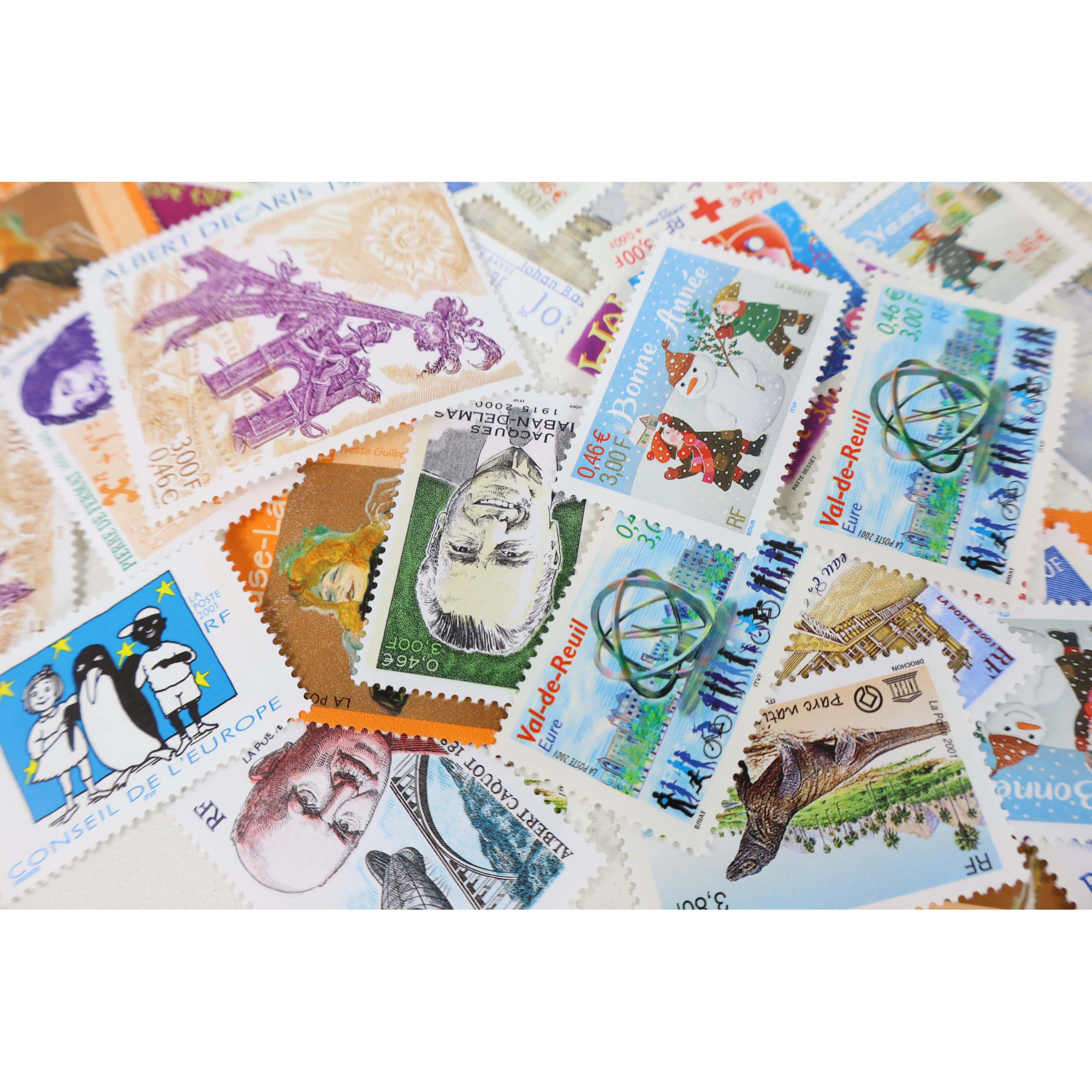 FRANCE LOT EN EUROS TIMBRES/BLOCS-FEUILLETS/CARNETS TIMBRES NEUFS** FACIALE 65€