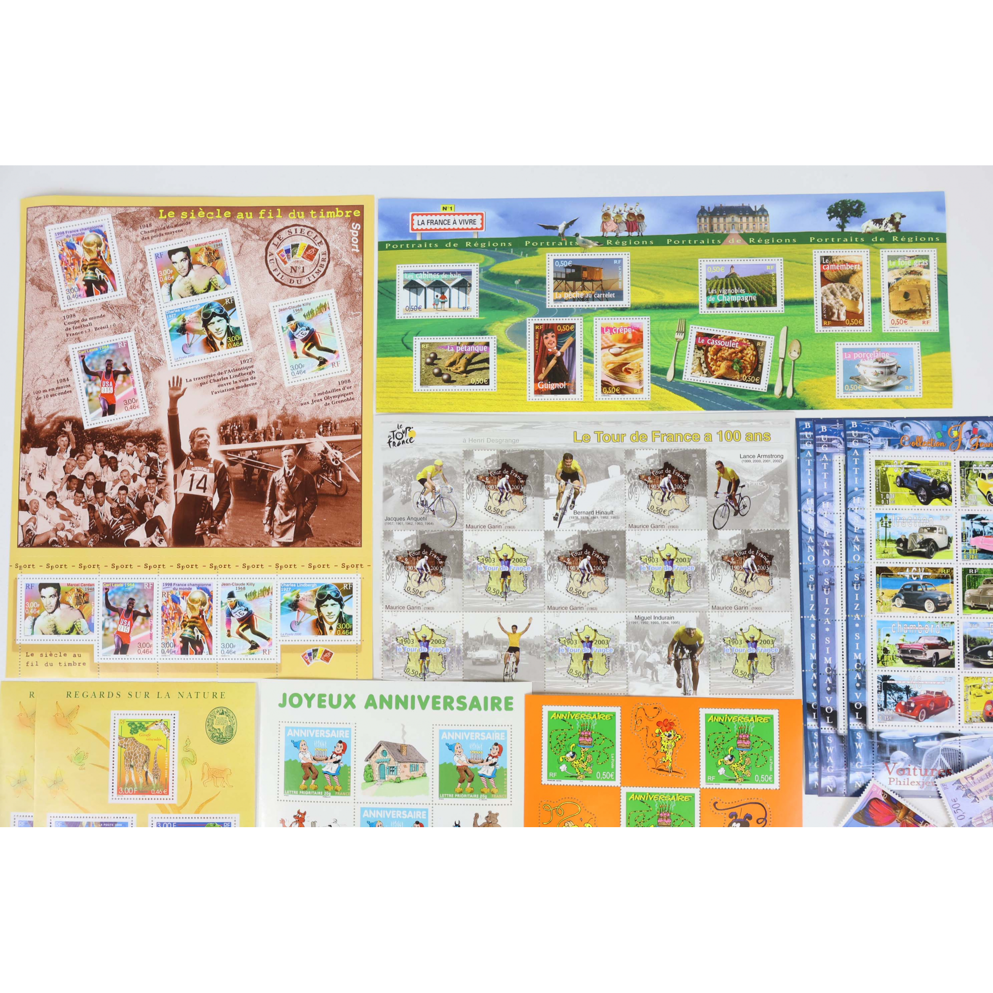 FRANCE LOT EN EUROS TIMBRES/BLOCS-FEUILLETS/CARNETS TIMBRES NEUFS** FACIALE 72€