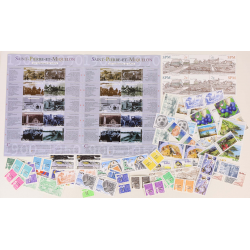 SAINT PIERRE ET MIQUELON LOT DE TIMBRES NEUFS** DE 2000 À 2002 FACIALE 69€