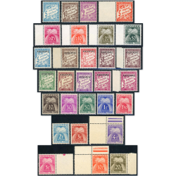 ANDORRE FRANÇAIS LOT DE TIMBRES-TAXE NEUFS** COTE 372€ ANNÉES 1931 À 1961