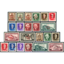 ALBANIE N°289 À 311 TIMBRES NEUFS** 2 SÉRIES COMPLÈTES ANNÉES 1943 ET 1944