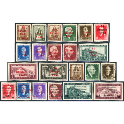 ALBANIE N°289 À 311 TIMBRES NEUFS** 2 SÉRIES COMPLÈTES ANNÉES 1943 ET 1944