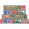 ALBANIE N°289 À 311 TIMBRES NEUFS** 2 SÉRIES COMPLÈTES ANNÉES 1943 ET 1944