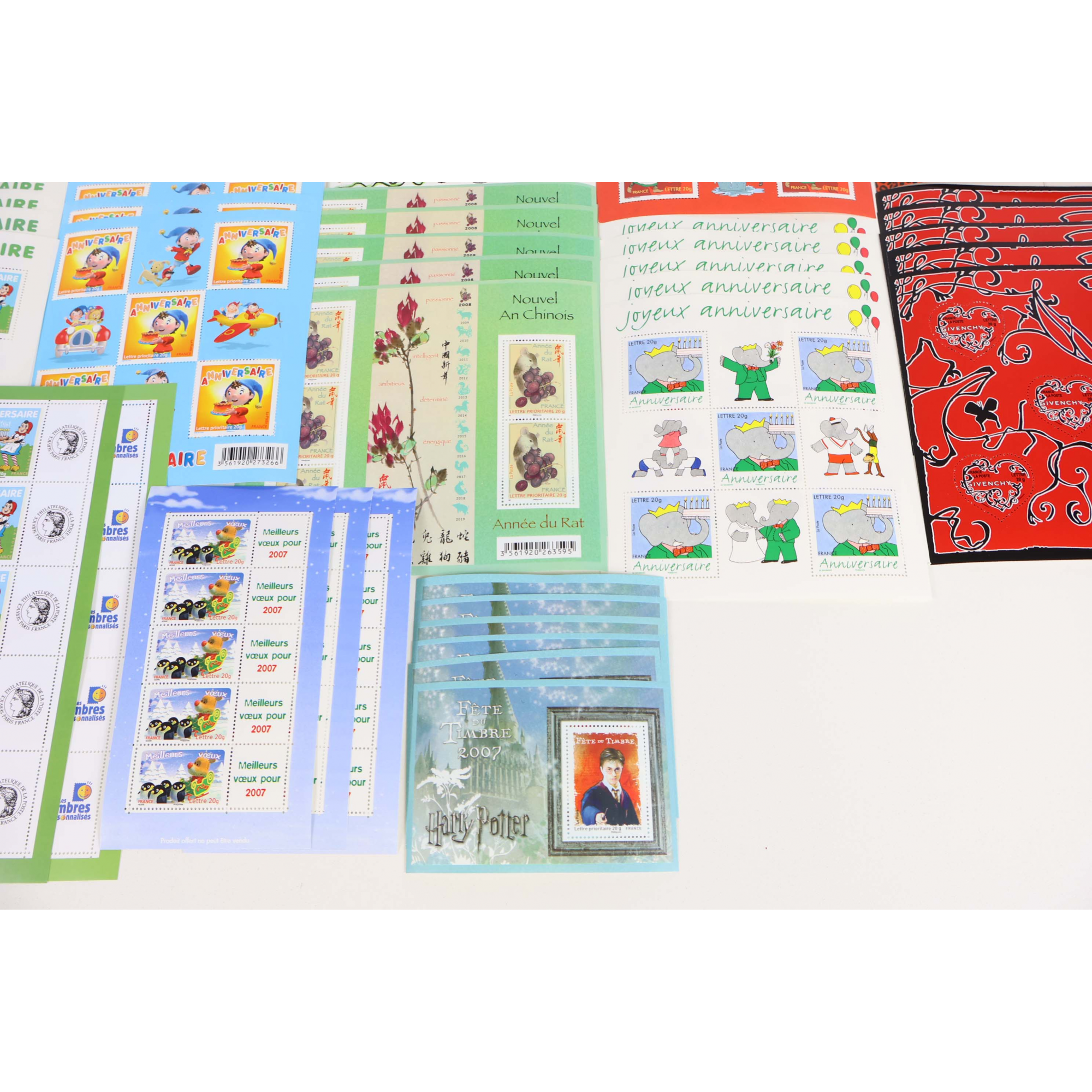 FRANCE LOT DE BLOCS-FEUILLETS À VALIDITÉ PERMANENTE 20G, TIMBRES NEUFS**, 326 VP