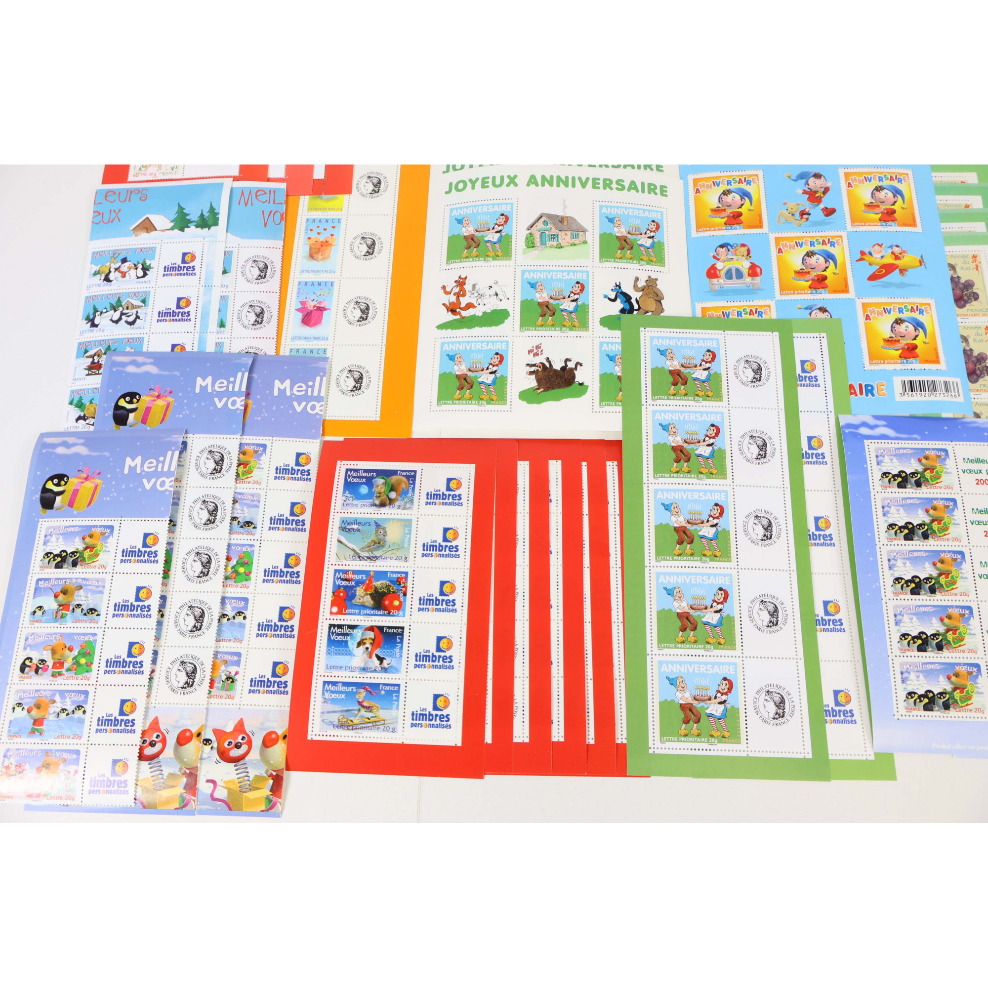 FRANCE LOT DE BLOCS-FEUILLETS À VALIDITÉ PERMANENTE 20G, TIMBRES NEUFS**, 326 VP