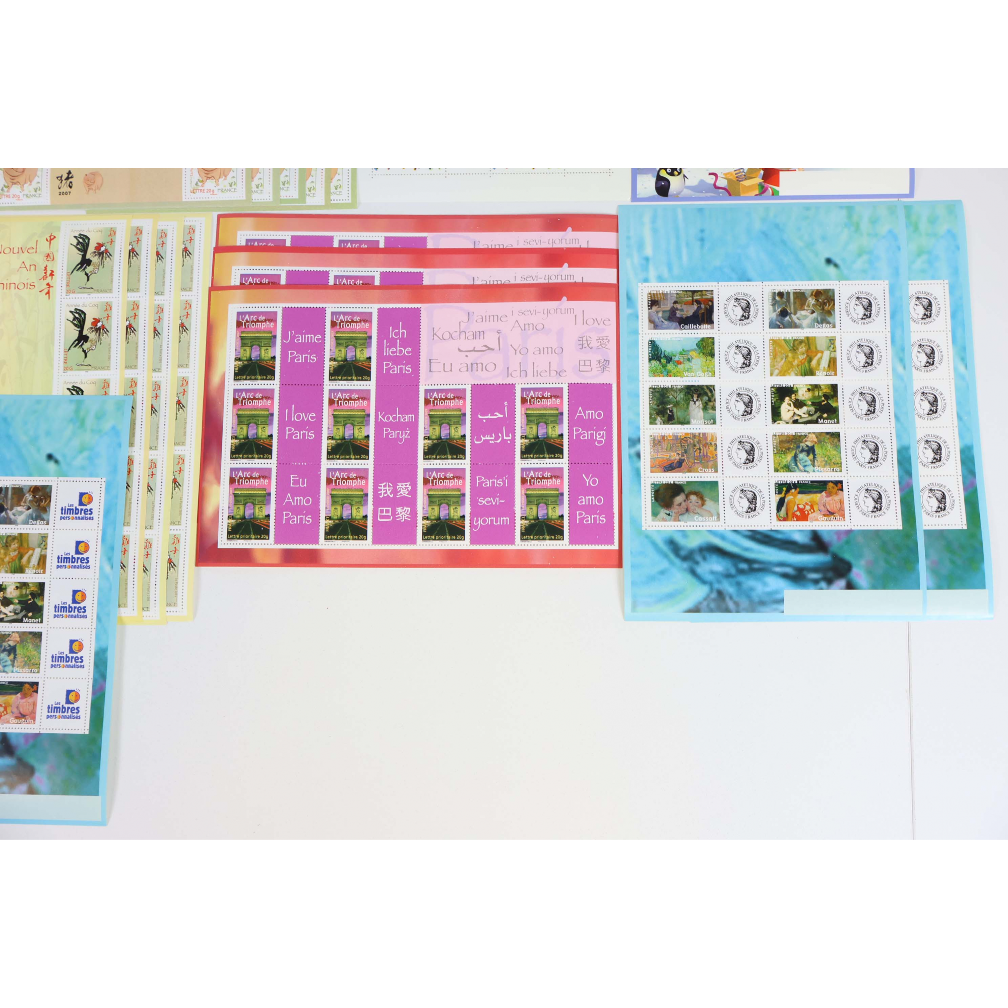 FRANCE LOT DE BLOCS-FEUILLETS À VALIDITÉ PERMANENTE 20G, TIMBRES NEUFS**, 240 VP