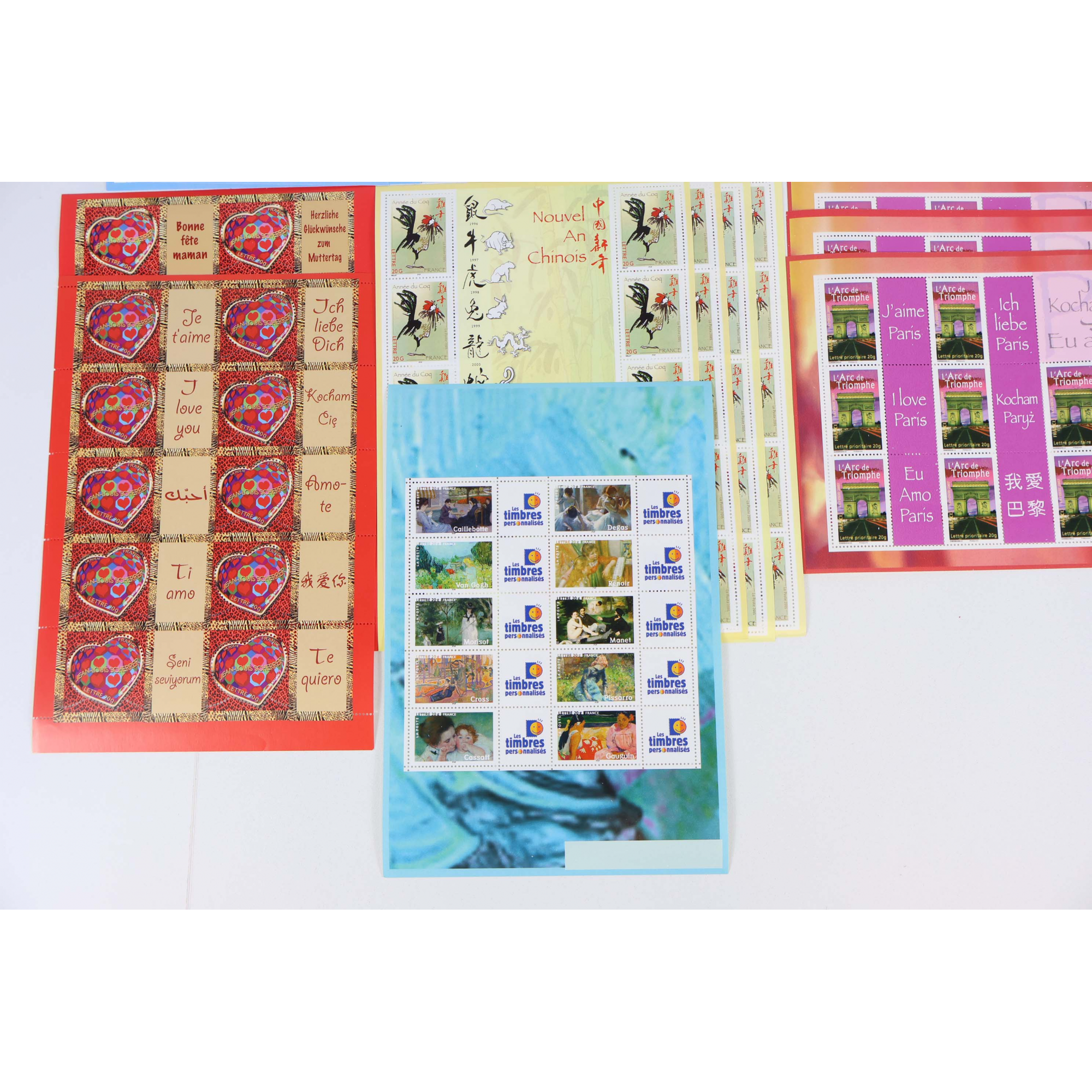 FRANCE LOT DE BLOCS-FEUILLETS À VALIDITÉ PERMANENTE 20G, TIMBRES NEUFS**, 240 VP