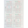 FRANCE LOT DE 4 FEUILLES N°4774A ET 4774B TIMBRES NEUFS, FEUILLES AVEC DÉFAUTS