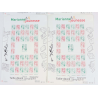 FRANCE LOT DE 4 FEUILLES N°4774A ET 4774B TIMBRES NEUFS, FEUILLES AVEC DÉFAUTS
