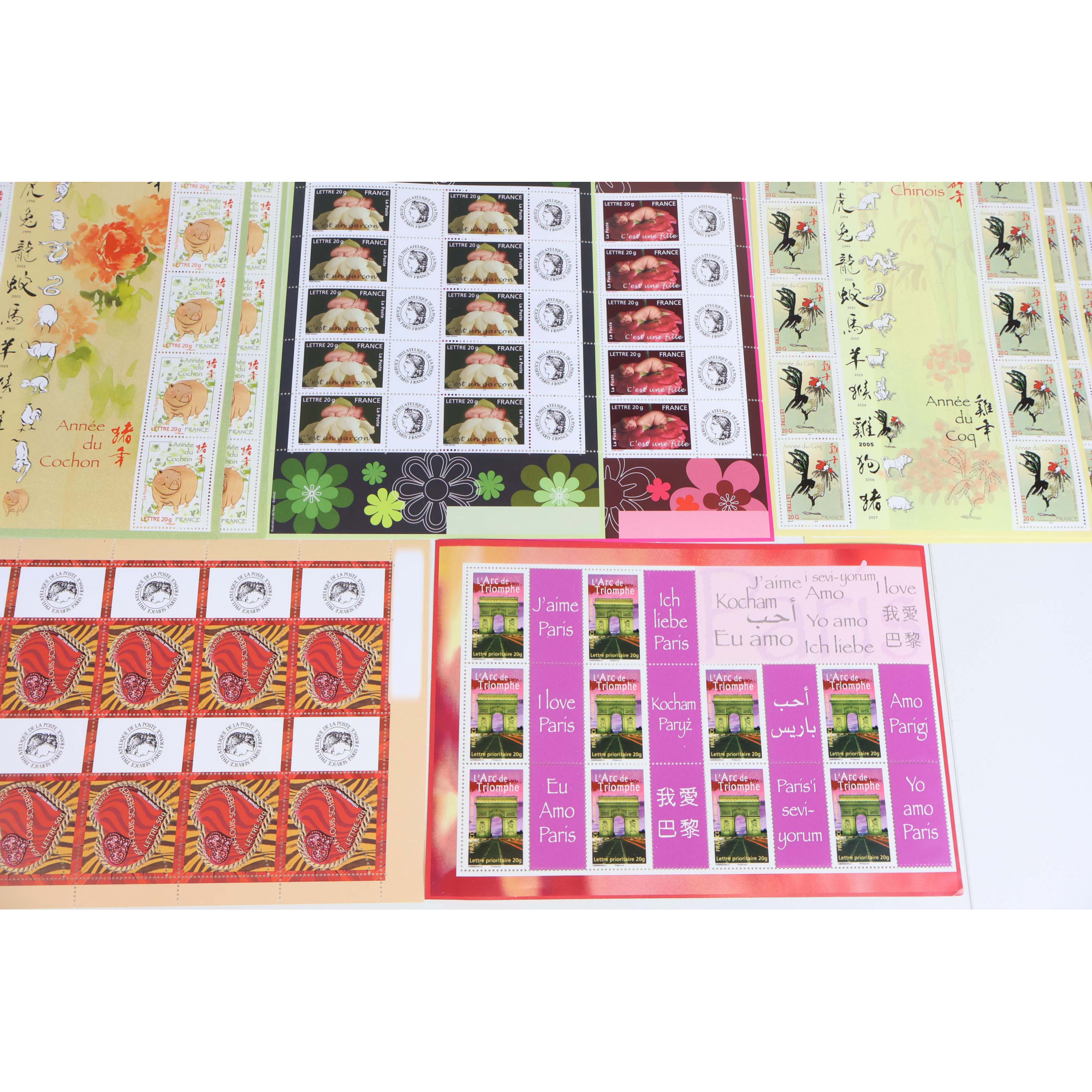 FRANCE LOT DE 285 VP BLOCS-FEUILLETS À VALIDITÉ PERMANENTE 20G, TIMBRES NEUFS**