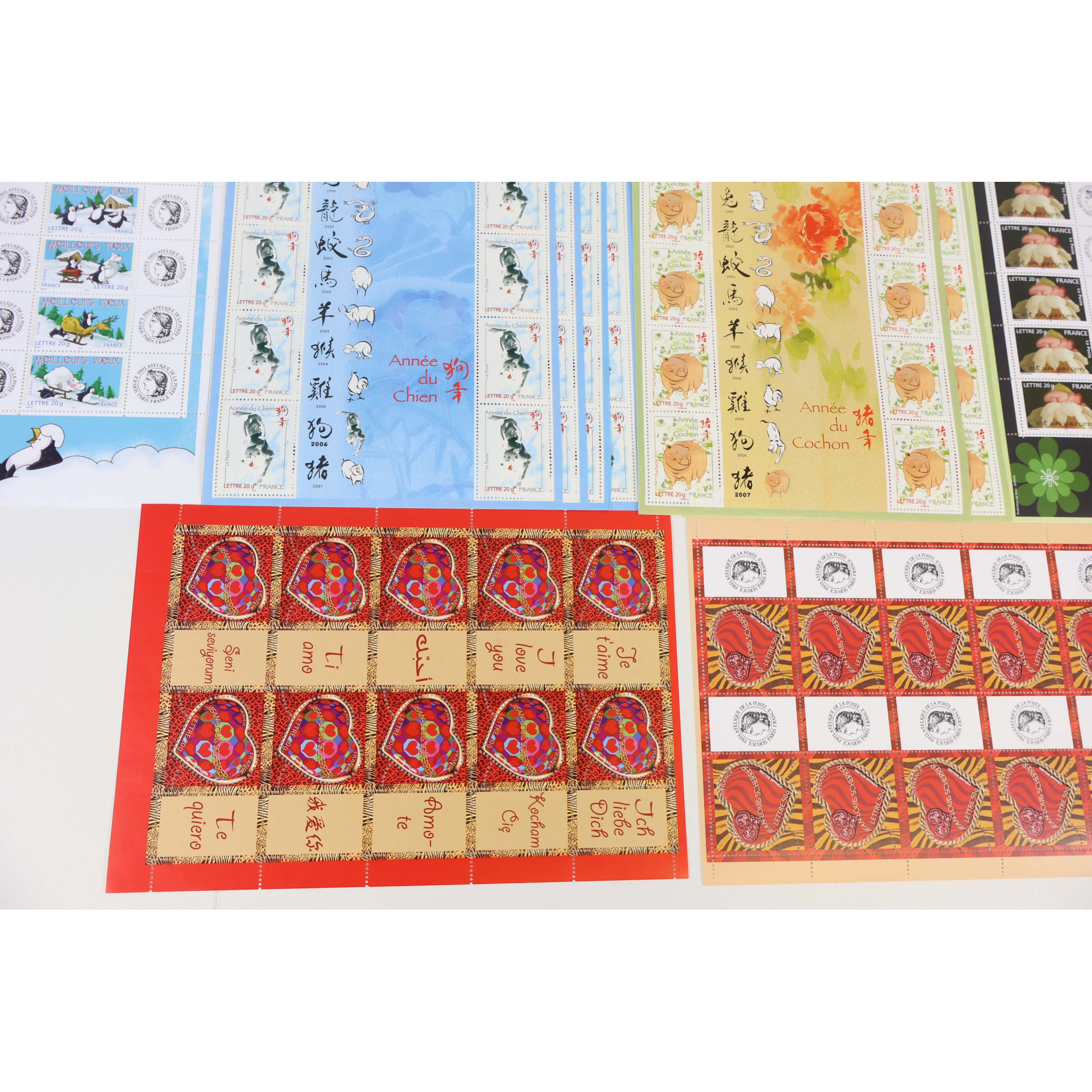 FRANCE LOT DE 285 VP BLOCS-FEUILLETS À VALIDITÉ PERMANENTE 20G, TIMBRES NEUFS**