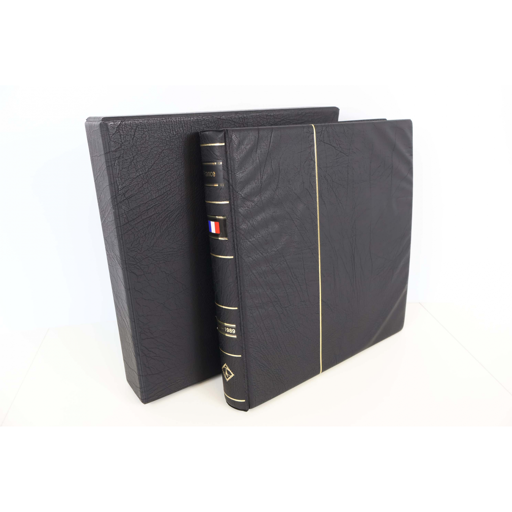 CLASSEUR LEUCHTTURM POUR RANGER COLLECTION DE TIMBRES DE FRANCE DE 1980 À 1989