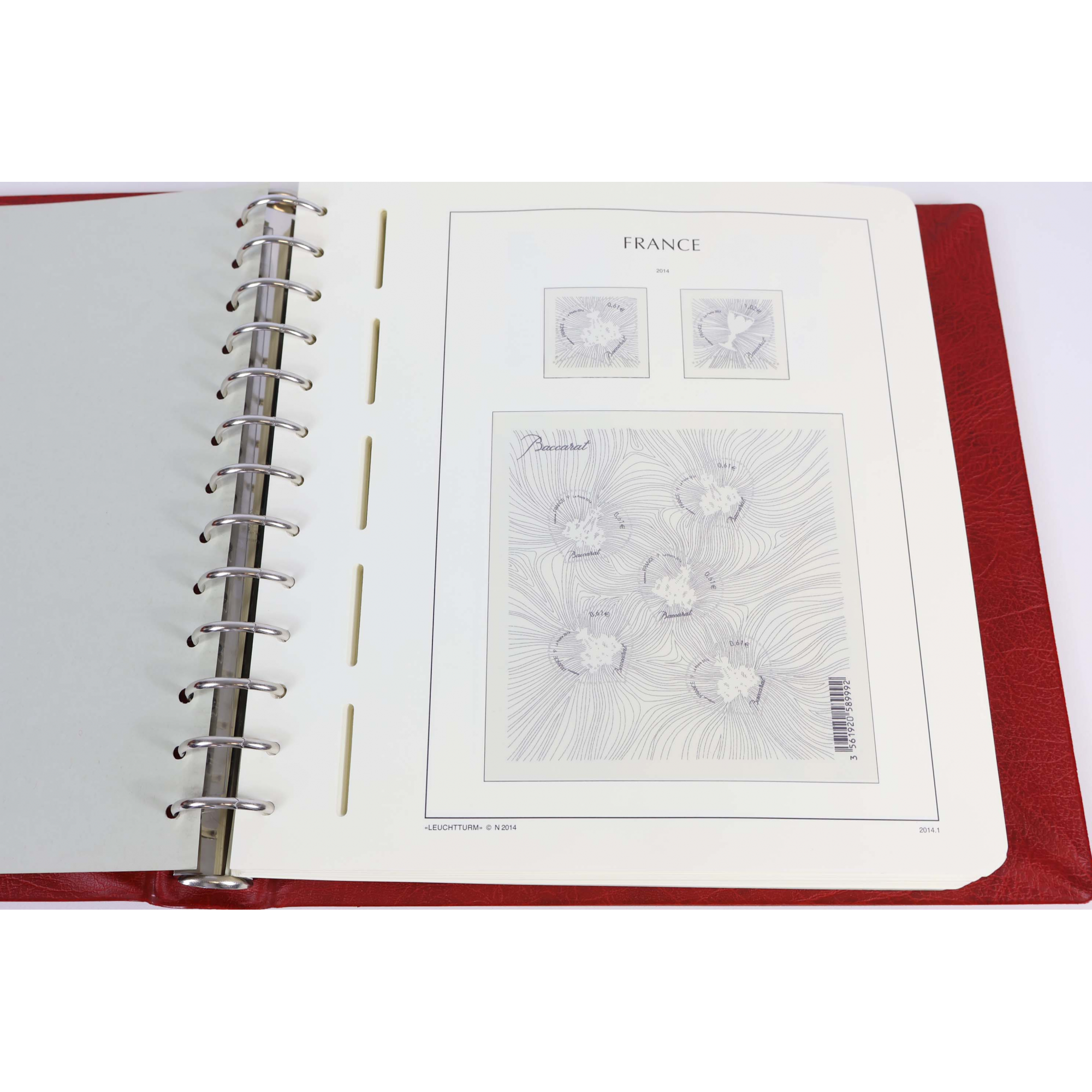 CLASSEUR HAUT DE GAMME LEUCHTTURM POUR COLLECTION DE FRANCE DE 2014 À 2016